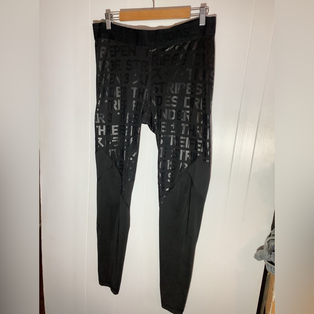 adidas Black Graphic Jogger Tights